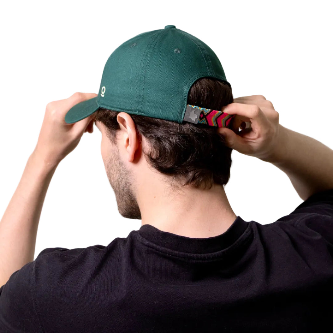 GORRA ORÍGENES VERDE BOTELLA - FRENTE DURO