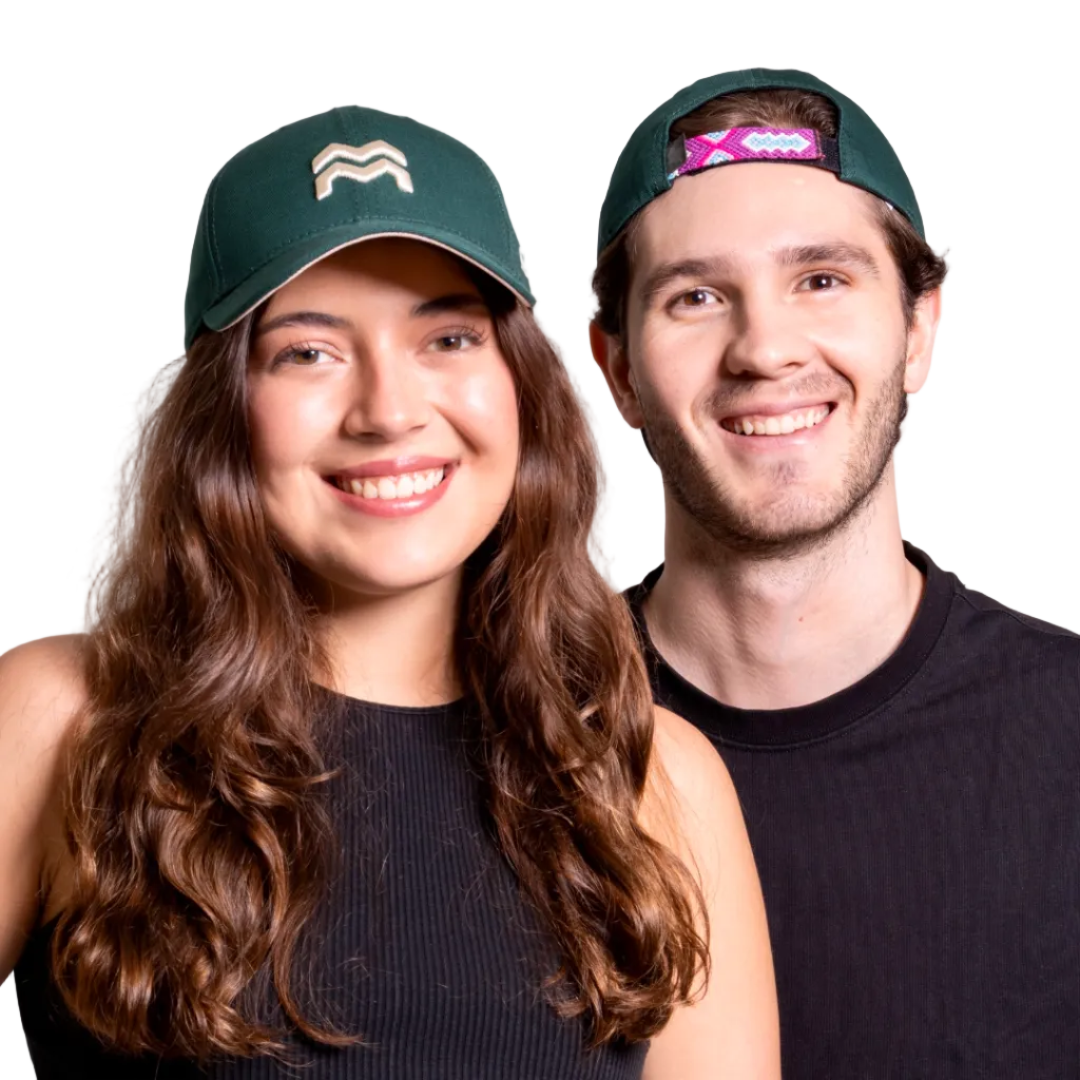 GORRA ORÍGENES VERDE BOTELLA - FRENTE DURO
