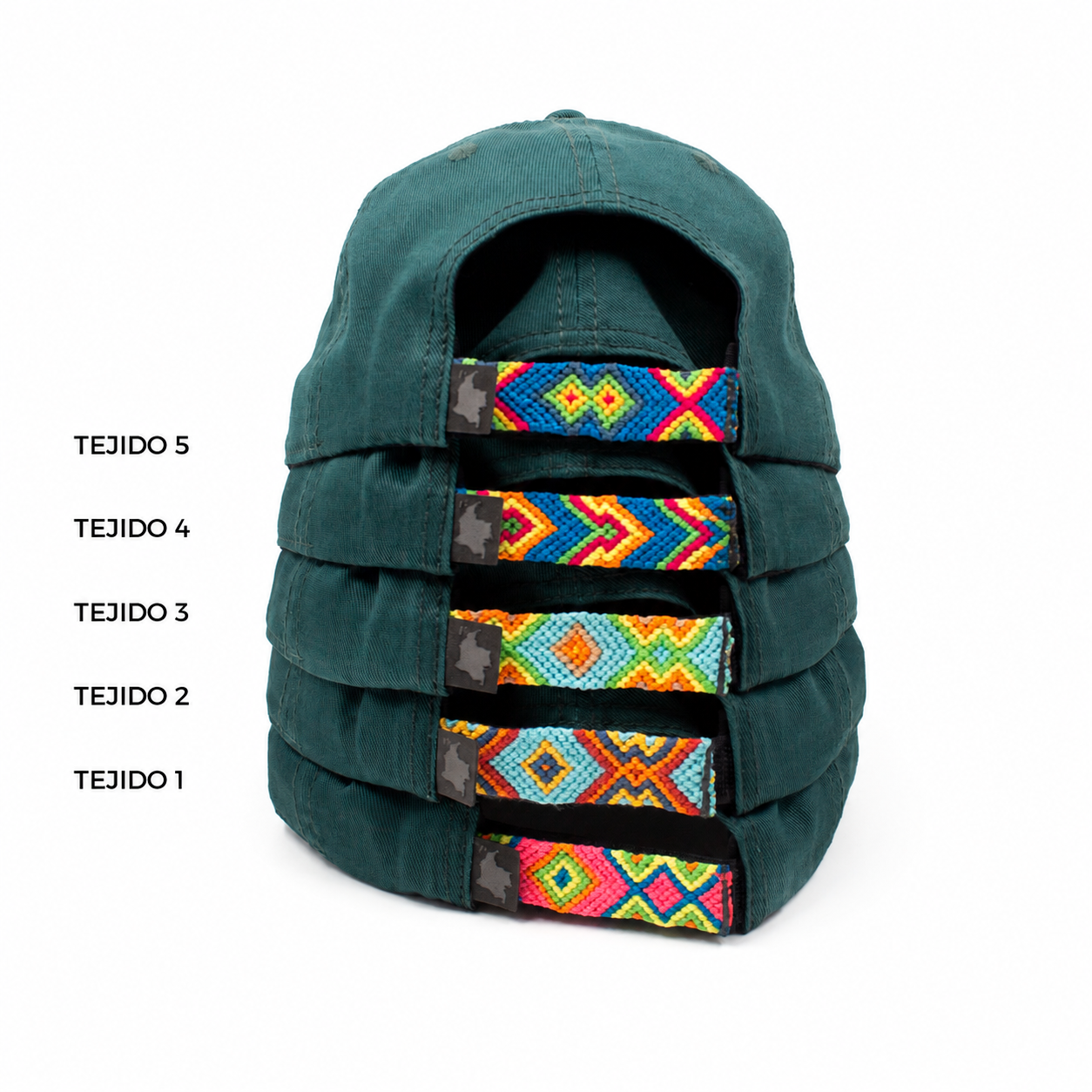 GORRA ORÍGENES VERDE BOTELLA - FRENTE DURO