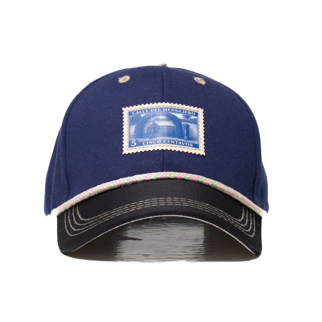 GORRA MENSAJEROS ESTAMPILLA AZUL - FRENTE DURO
