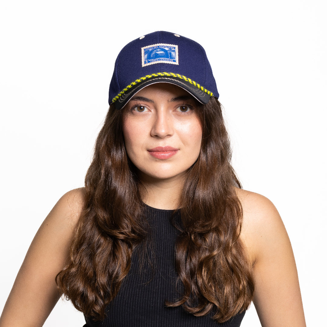GORRA MENSAJEROS ESTAMPILLA AZUL - FRENTE DURO