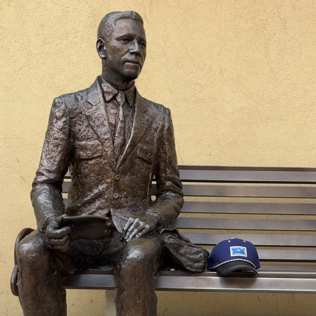 GORRA MENSAJEROS ESTAMPILLA AZUL - FRENTE DURO