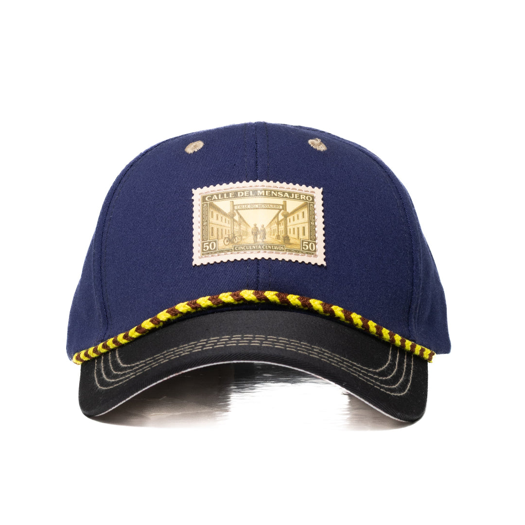 GORRA MENSAJEROS ESTAMPILLA DORADA - FRENTE DURO