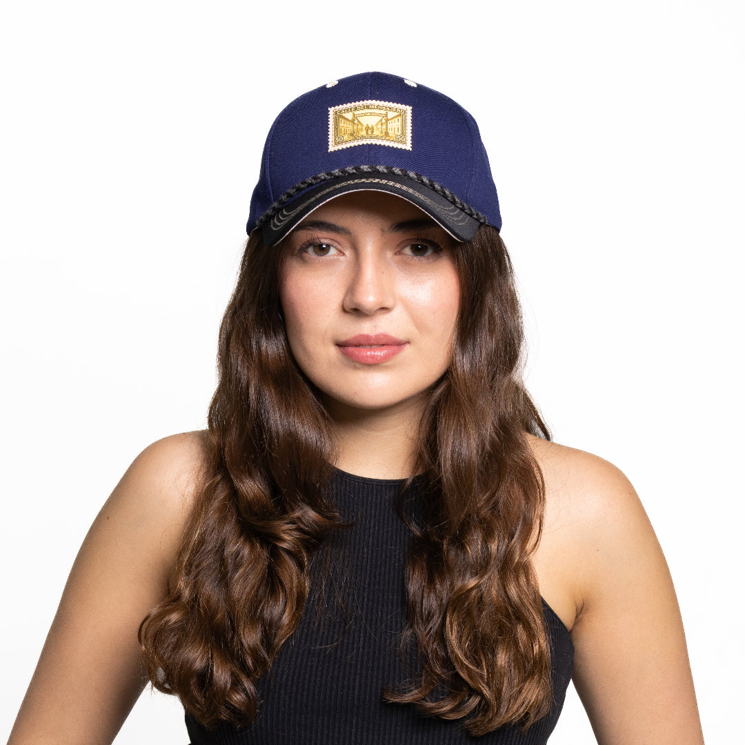 GORRA MENSAJEROS ESTAMPILLA DORADA - FRENTE DURO