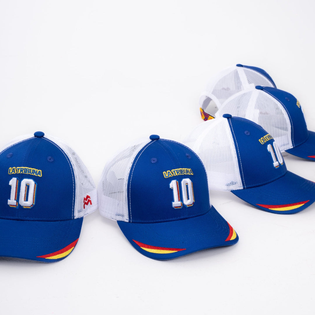 GORRA TRUCKER LA TRIBUNA AZUL - FRENTE DURO