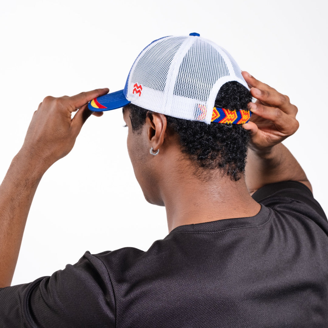 GORRA TRUCKER LA TRIBUNA AZUL - FRENTE DURO