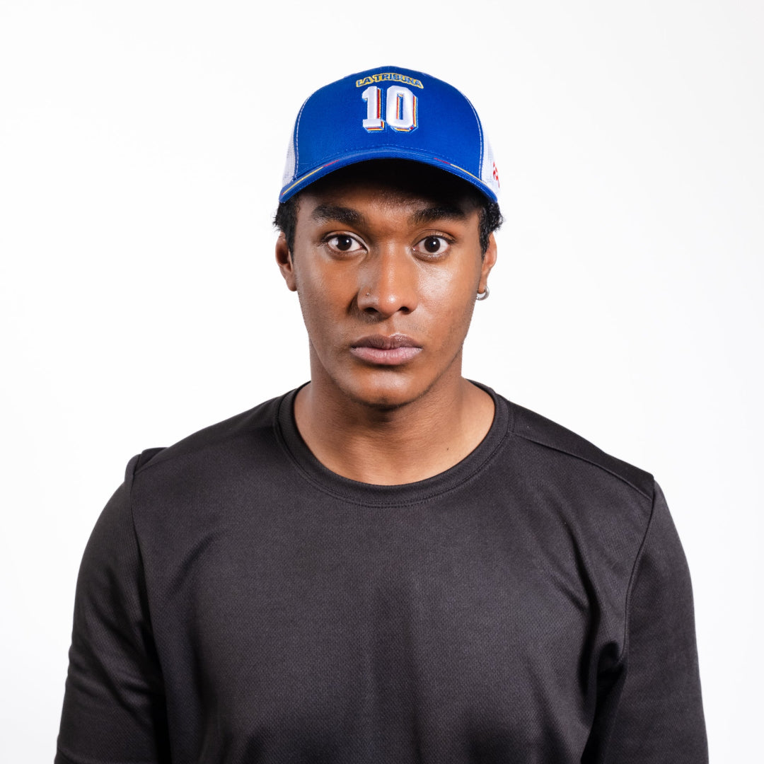 GORRA TRUCKER LA TRIBUNA AZUL - FRENTE DURO