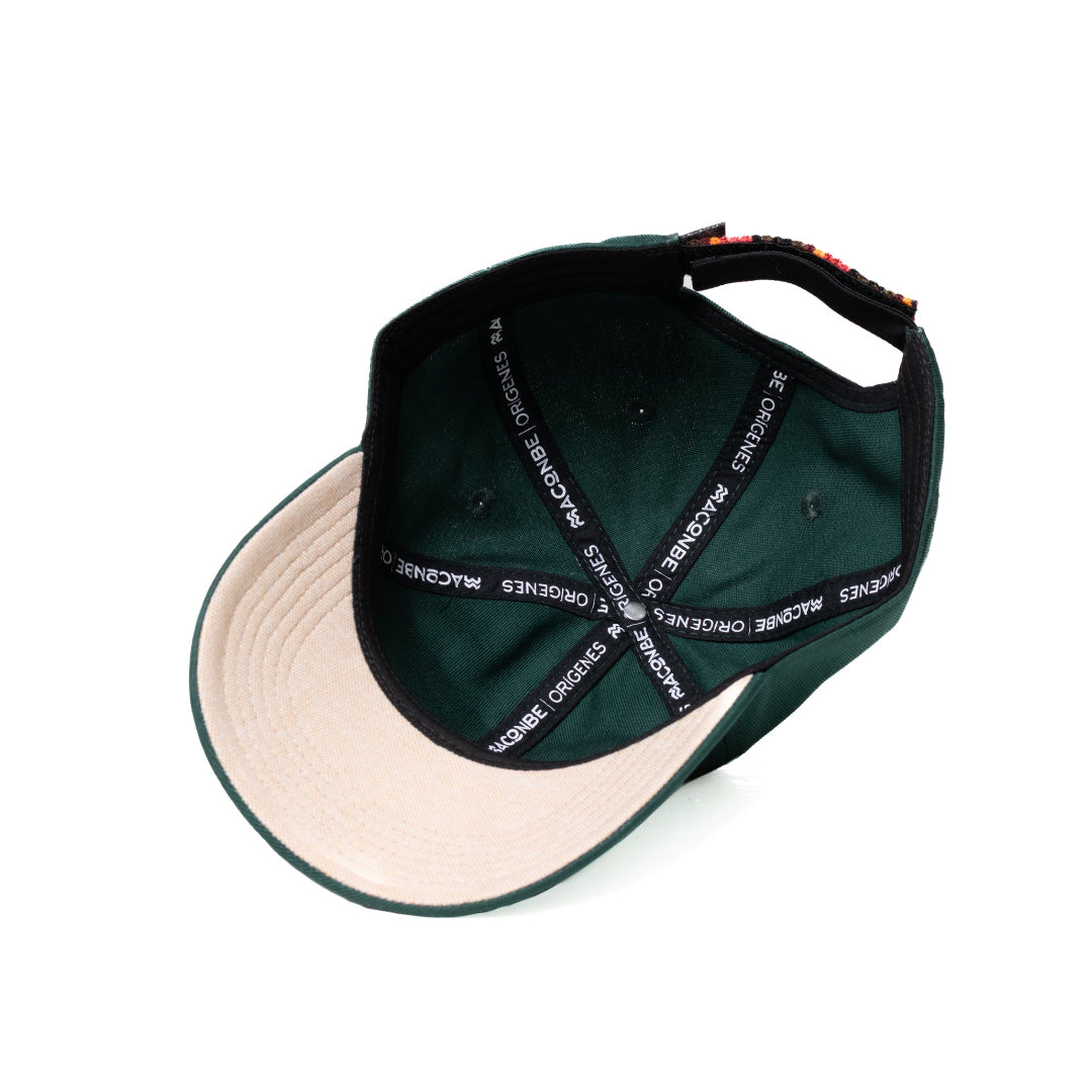GORRA ORÍGENES VERDE BOTELLA - FRENTE BLANDO