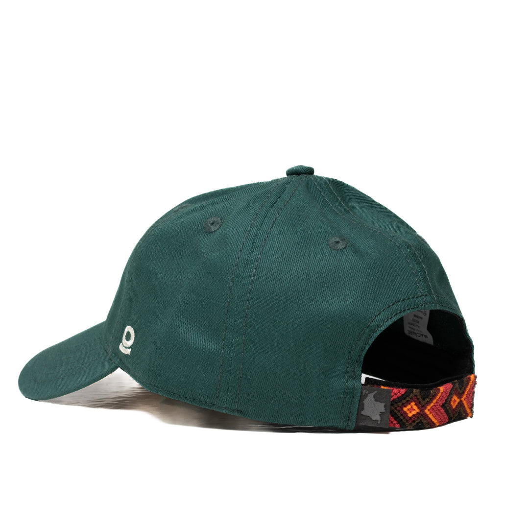 GORRA ORÍGENES VERDE BOTELLA - FRENTE BLANDO