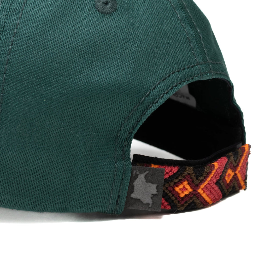 GORRA ORÍGENES VERDE BOTELLA - FRENTE BLANDO