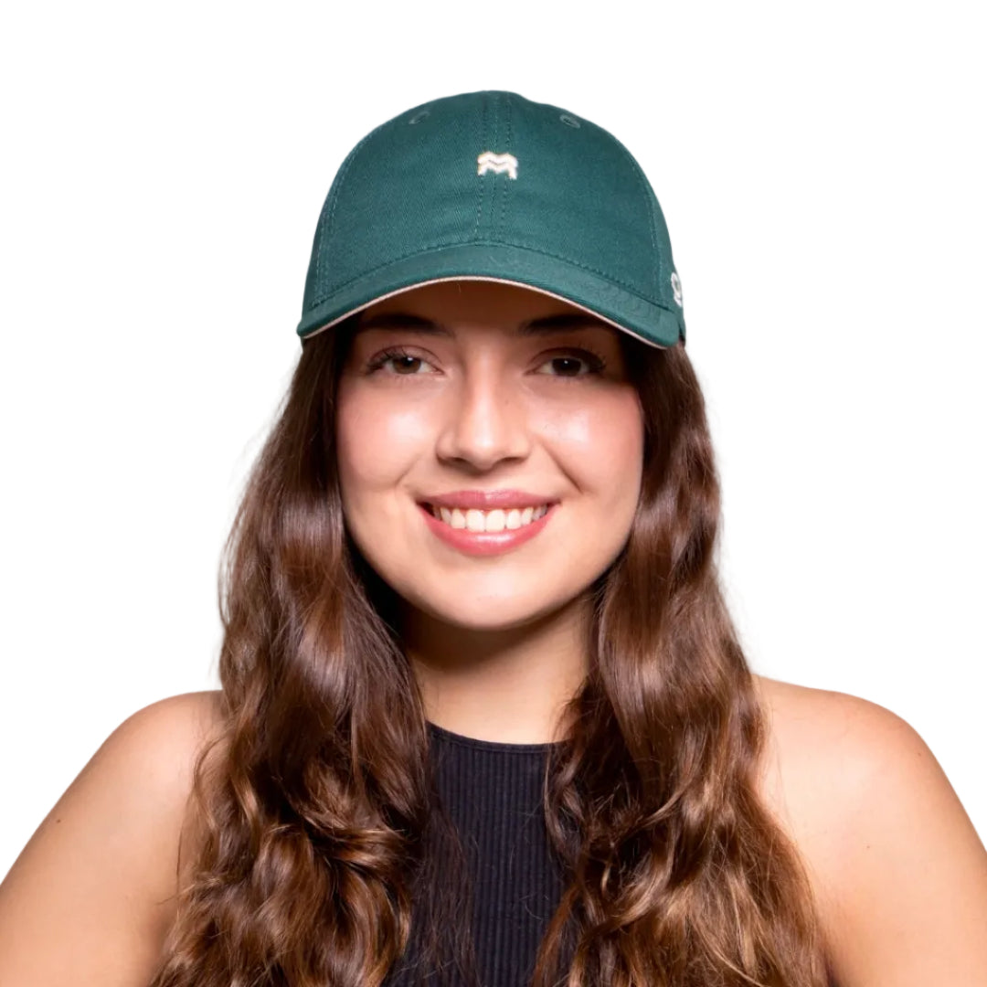 GORRA ORÍGENES VERDE BOTELLA - FRENTE BLANDO