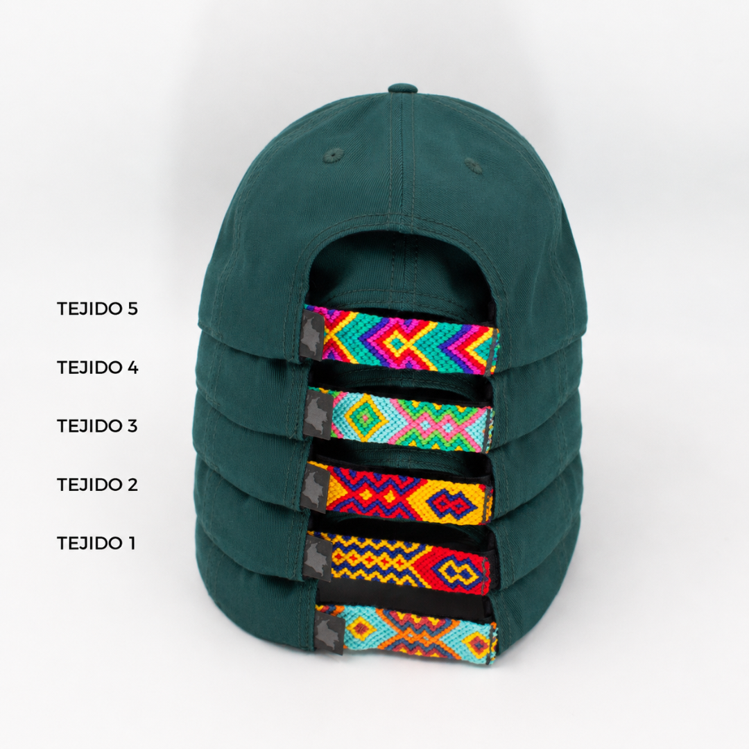 GORRA ORÍGENES VERDE BOTELLA - FRENTE BLANDO