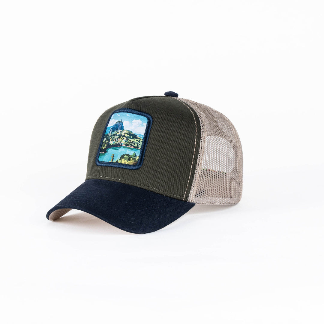 GORRA TRUCKER ESTO ES COLOMBIA PEÑOL - FRENTE DURO