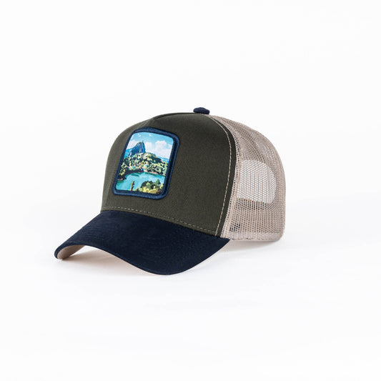 GORRA TRUCKER ESTO ES COLOMBIA PEÑOL - FRENTE DURO