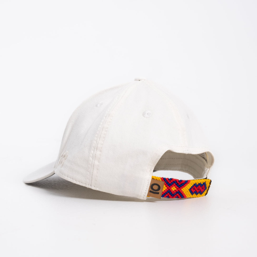 GORRA TIERRA QUERIDA BLANCO - FRENTE DURO