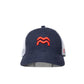 GORRA TRUCKER ORÍGENES AZUL - FRENTE DURO
