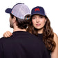 GORRA TRUCKER ORÍGENES AZUL - FRENTE DURO