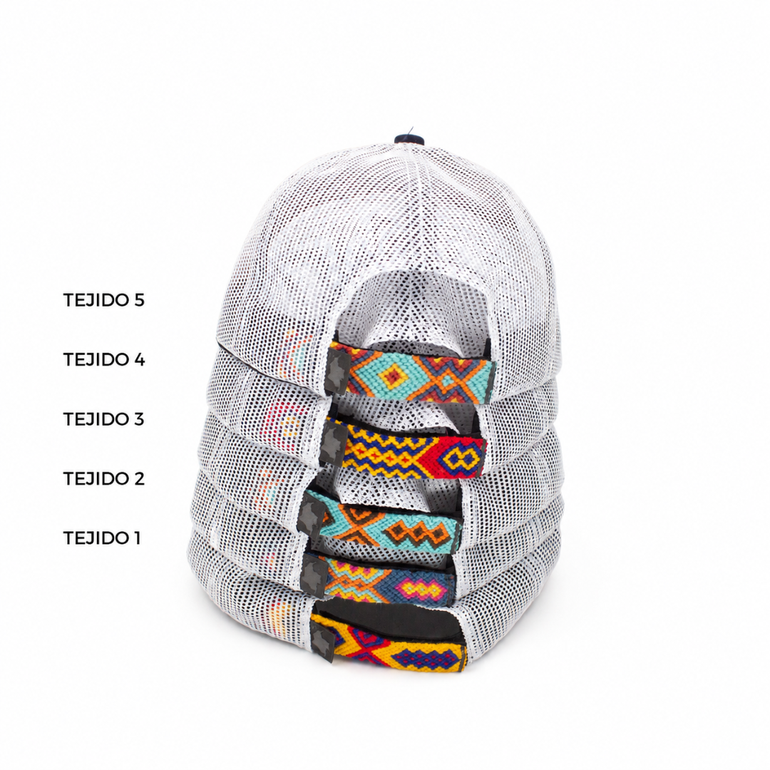 GORRA TRUCKER ORÍGENES AZUL - FRENTE DURO