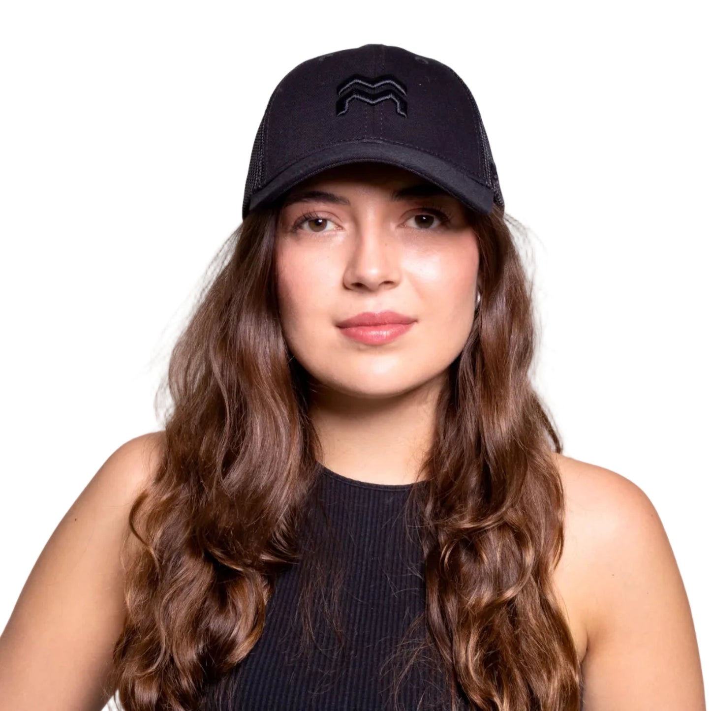 GORRA TRUCKER ORÍGENES NEGRO - FRENTE DURO