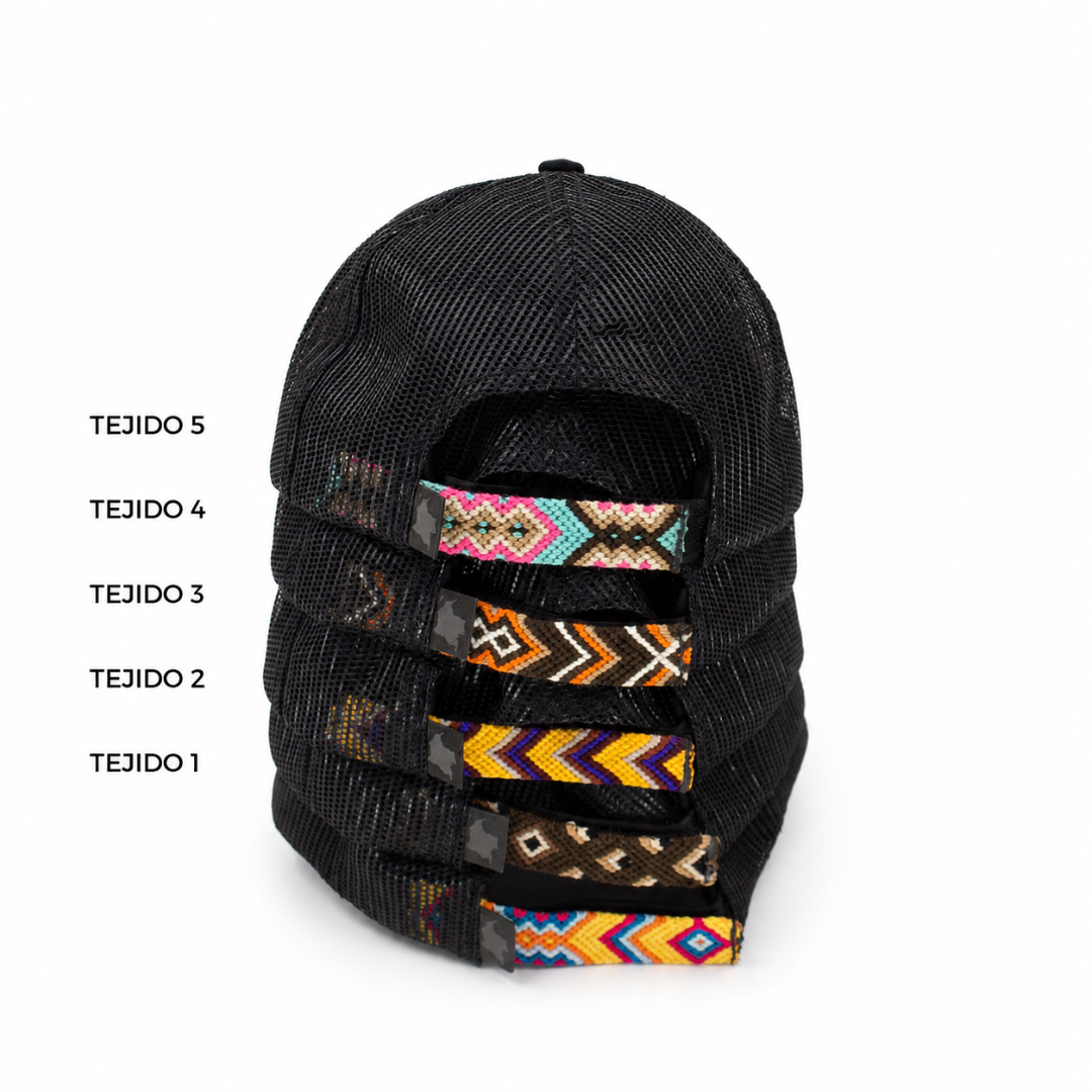 GORRA TRUCKER ORÍGENES NEGRO - FRENTE DURO