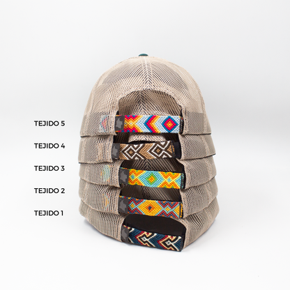 GORRA TRUCKER ORÍGENES VERDE BOTELLA - FRENTE DURO