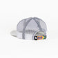 GORRA TRUCKER ORÍGENES BLANCO - FRENTE DURO