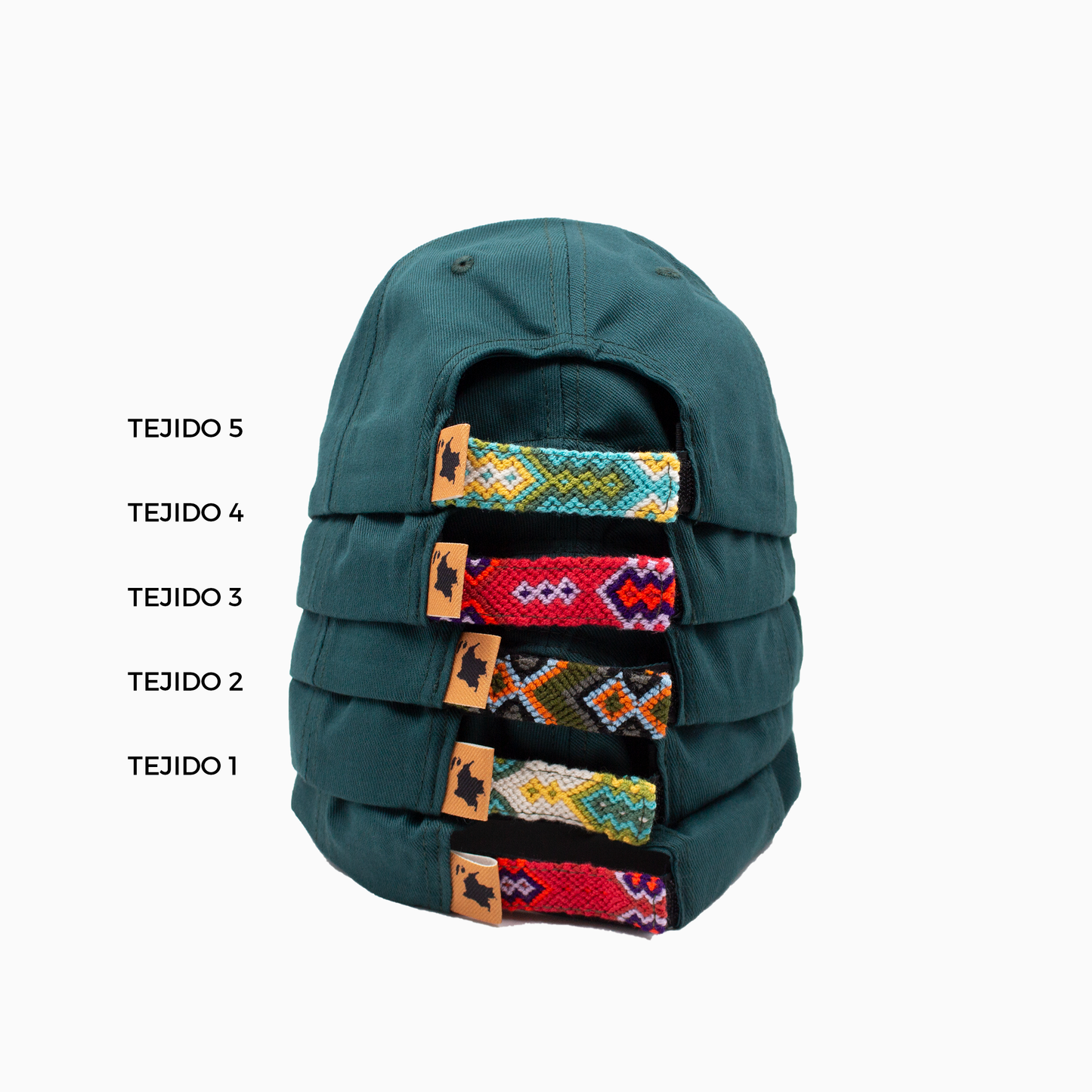 GORRA ORÍGENES VERDE BOTELLA - FRENTE DURO
