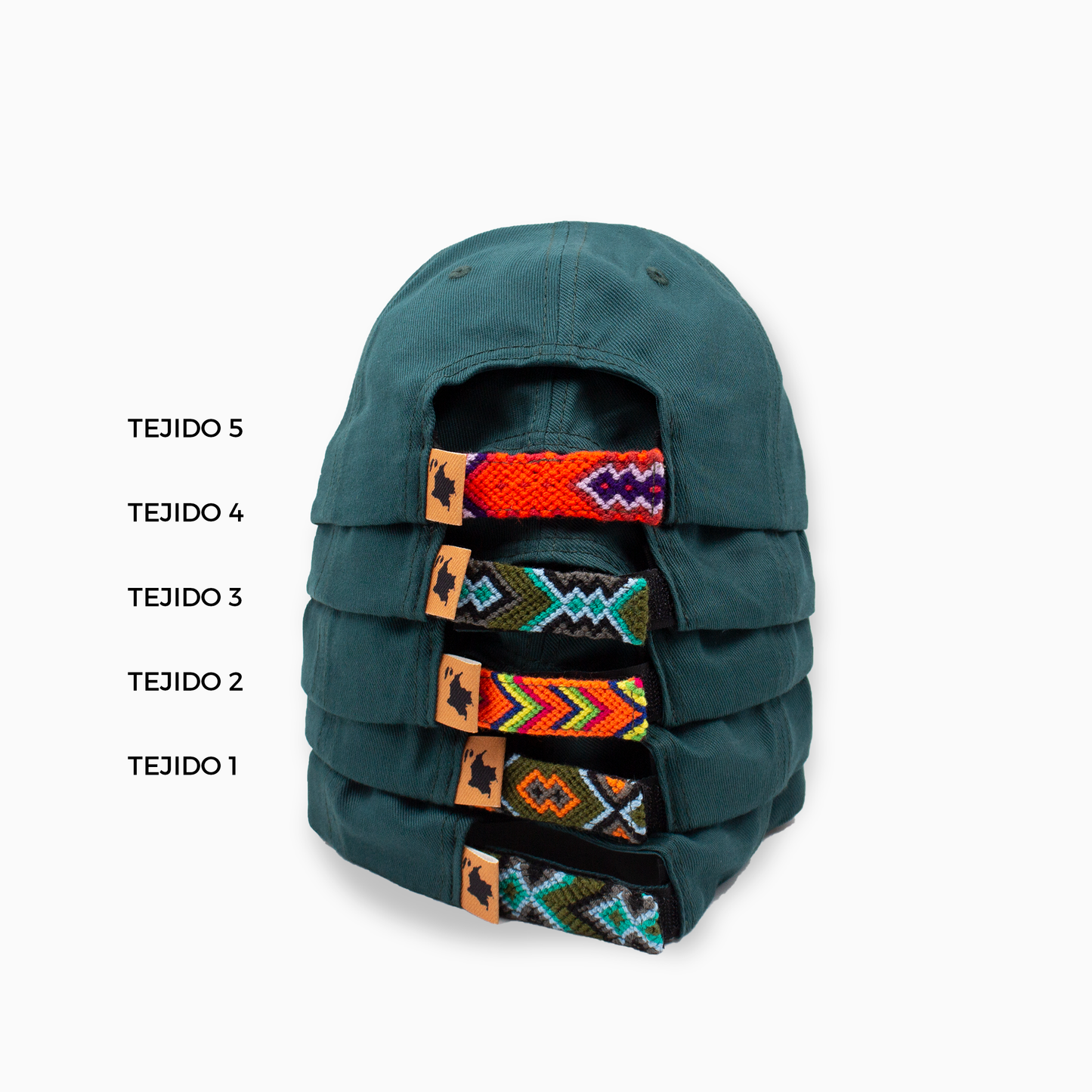 GORRA ORÍGENES VERDE BOTELLA AL TONO - FRENTE DURO