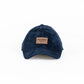 GORRA RAICES AZUL OSCURO CUERO - FRENTE BLANDO