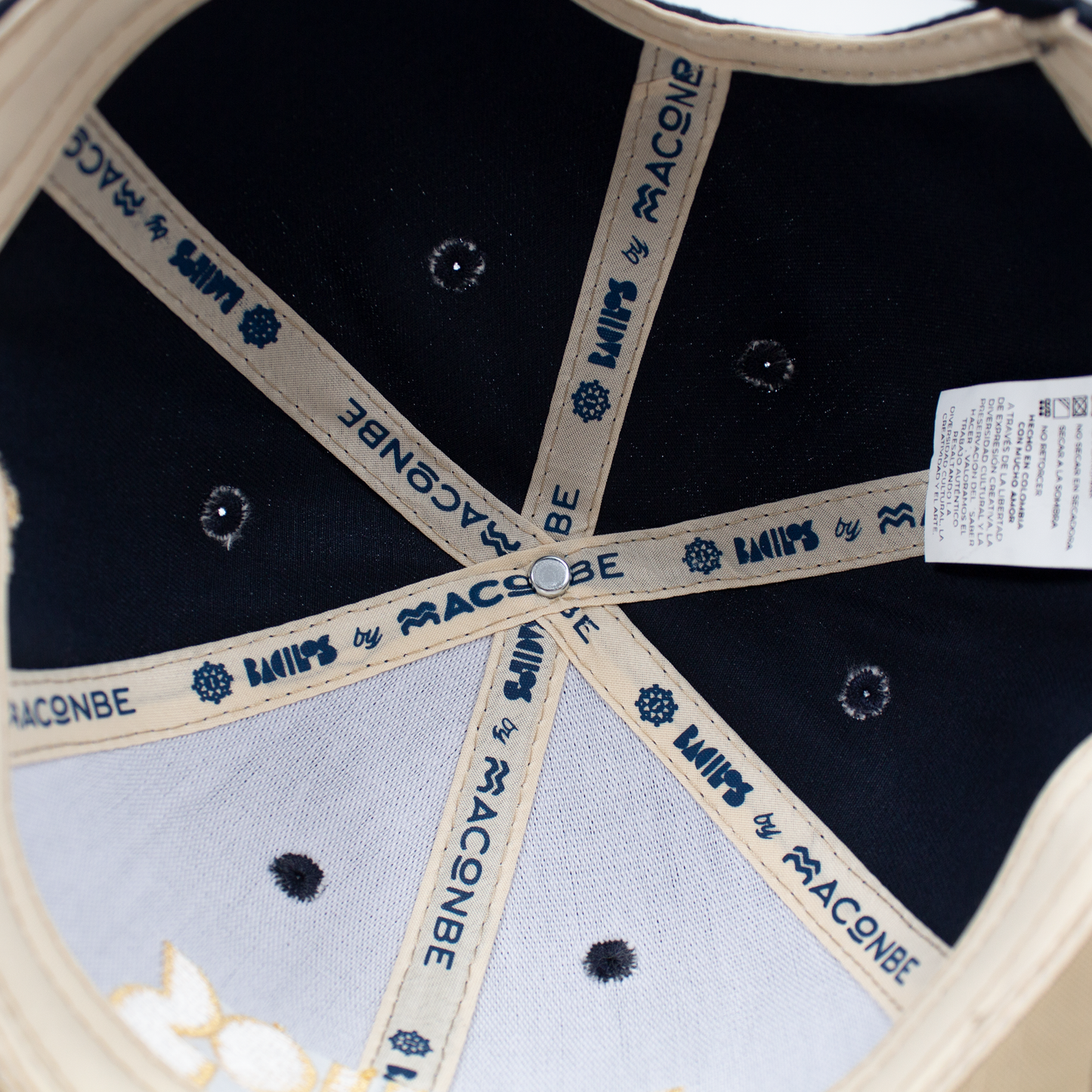 GORRA BACILOS by MACONBE AZUL OSCURO - FRENTE DURO