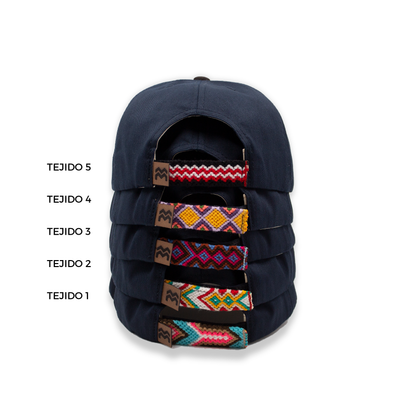 GORRA BACILOS by MACONBE AZUL OSCURO - FRENTE DURO