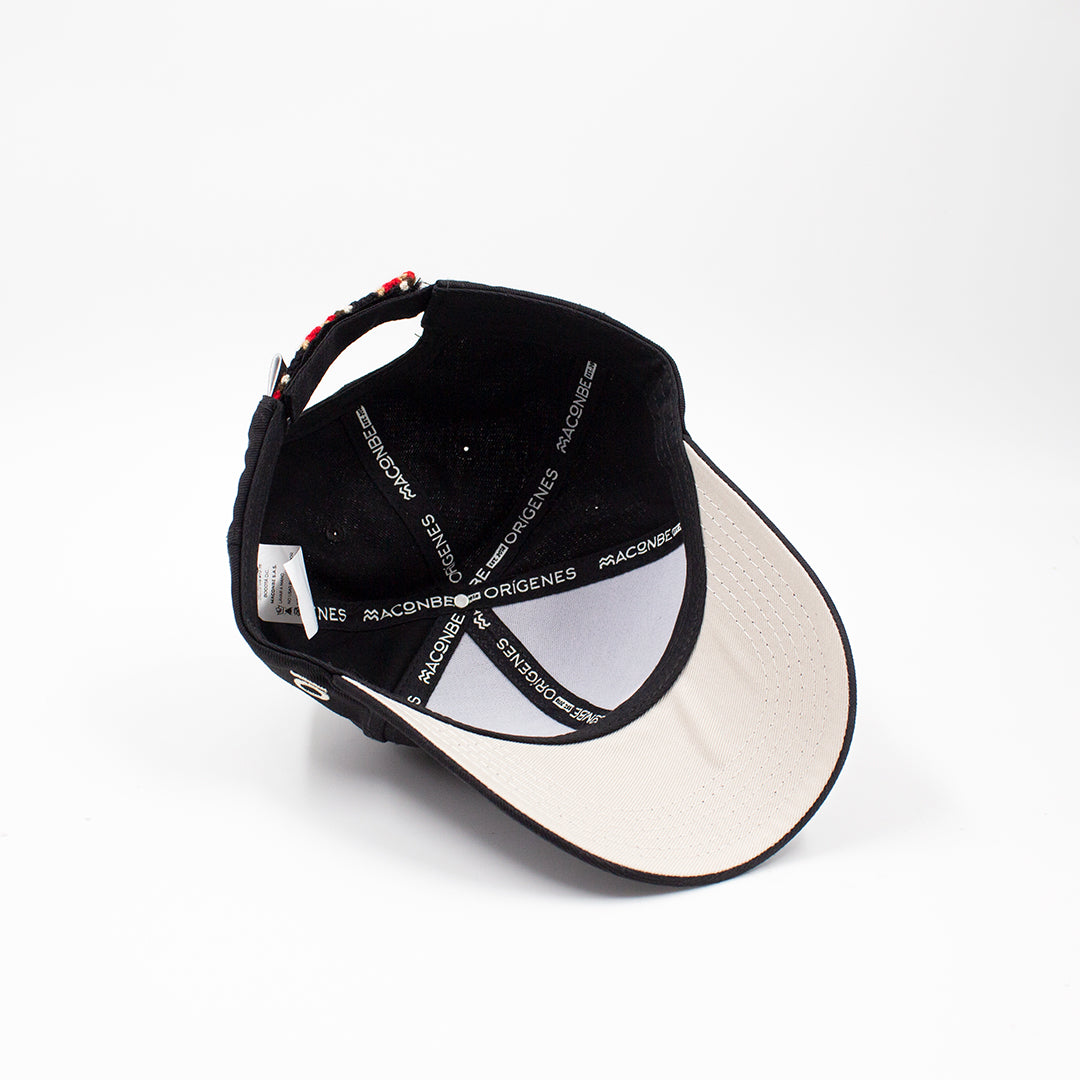 GORRA UNISEX ORÍGENES NEGRO - FRENTE DURO