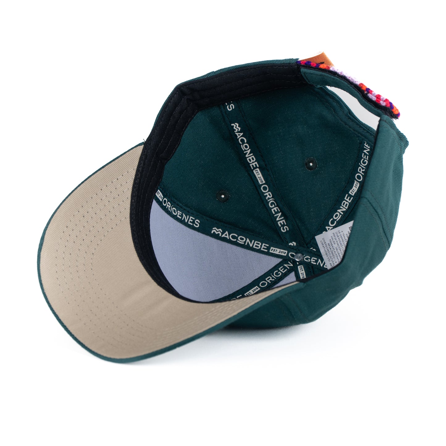 GORRA ORÍGENES VERDE BOTELLA - FRENTE DURO