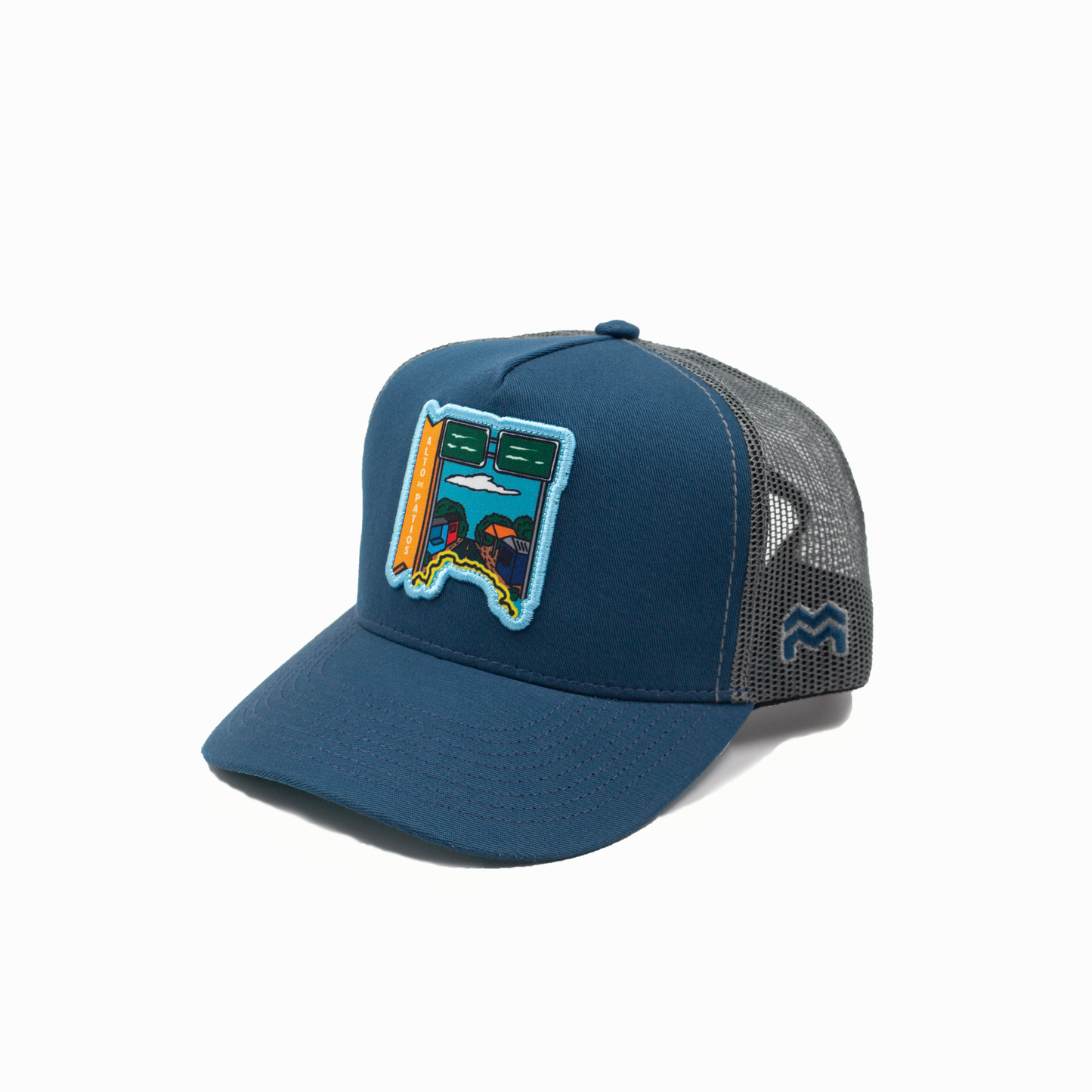 GORRA TRUCKER COLOMBIA EN 2 RUEDAS ALTO DE PATIOS - FRENTE DURO