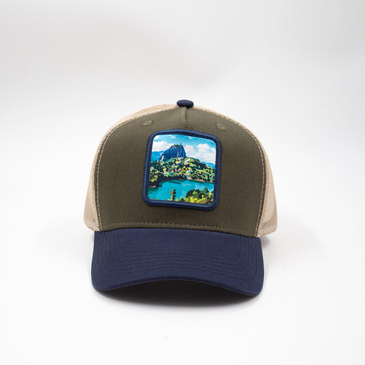 GORRA TRUCKER ESTO ES COLOMBIA PEÑOL - UNISEX FRENTE DURO