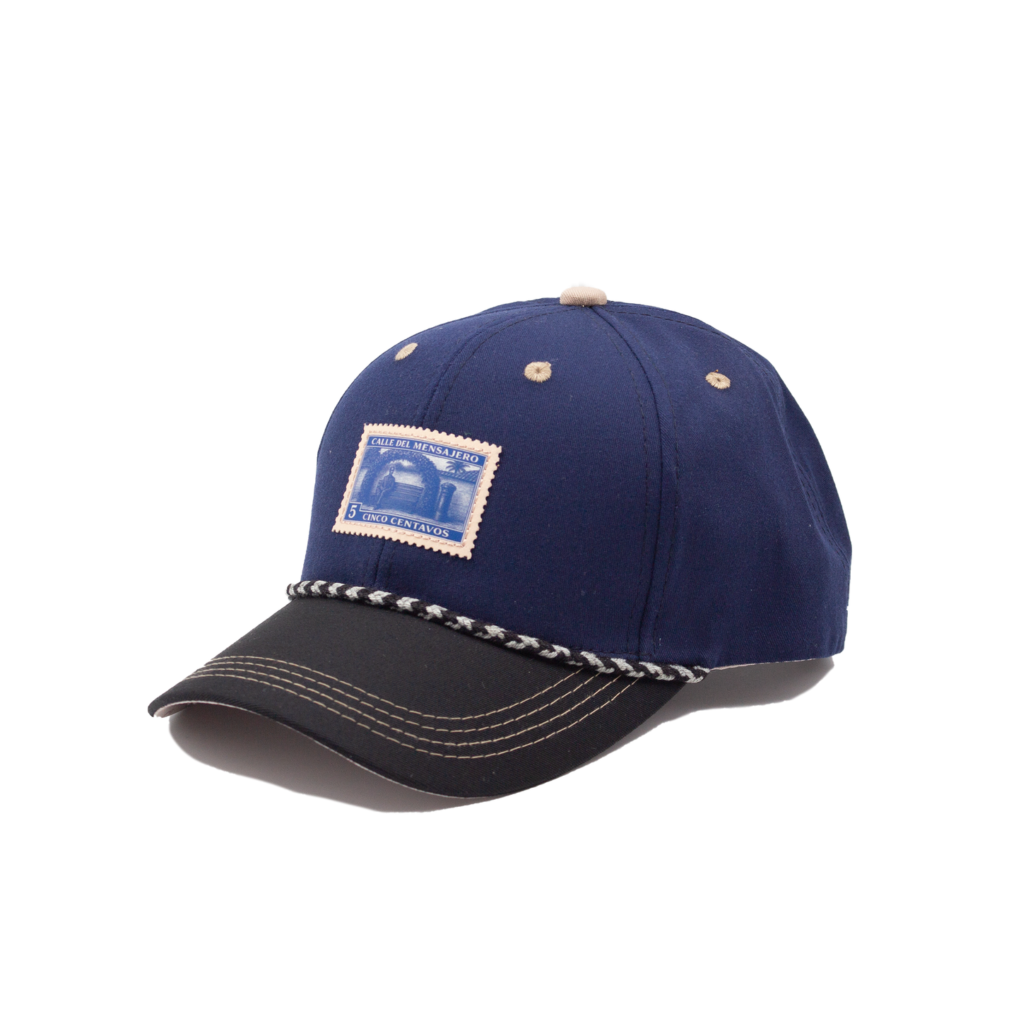 GORRA MENSAJEROS ESTAMPILLA AZUL - FRENTE DURO