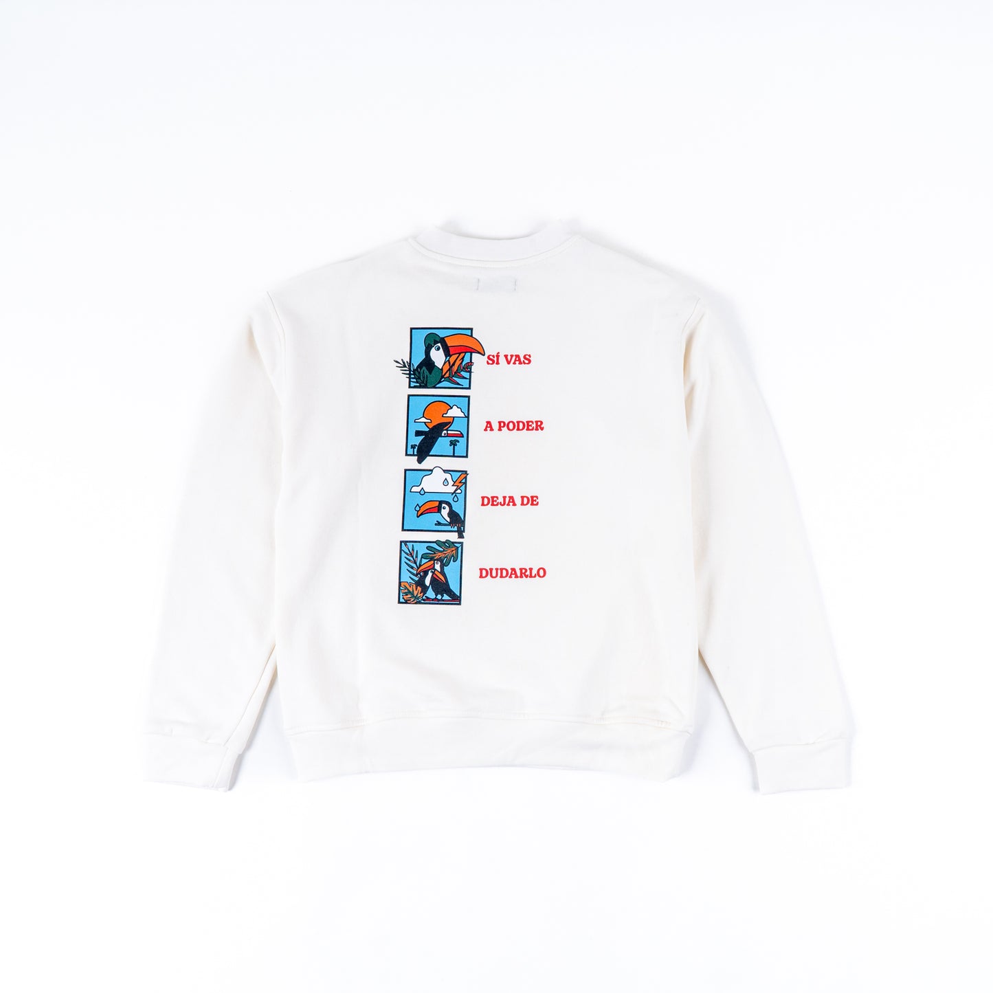 CREWNECK CREMA UNISEX SANARA MAÑANA - CONFIANZA