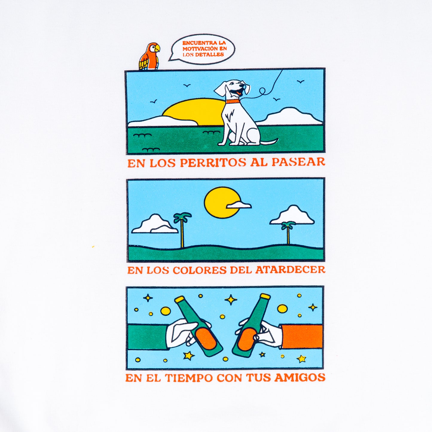 CREWNECK CREMA UNISEX SANARA MAÑANA - DETALLES