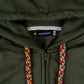HOODIE UNISEX CREMALLERA ORÍGENES VERDE MILITAR