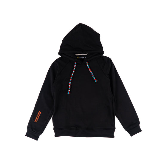 HOODIE NEGRO UNISEX SANARA MAÑANA - RESPIRAR