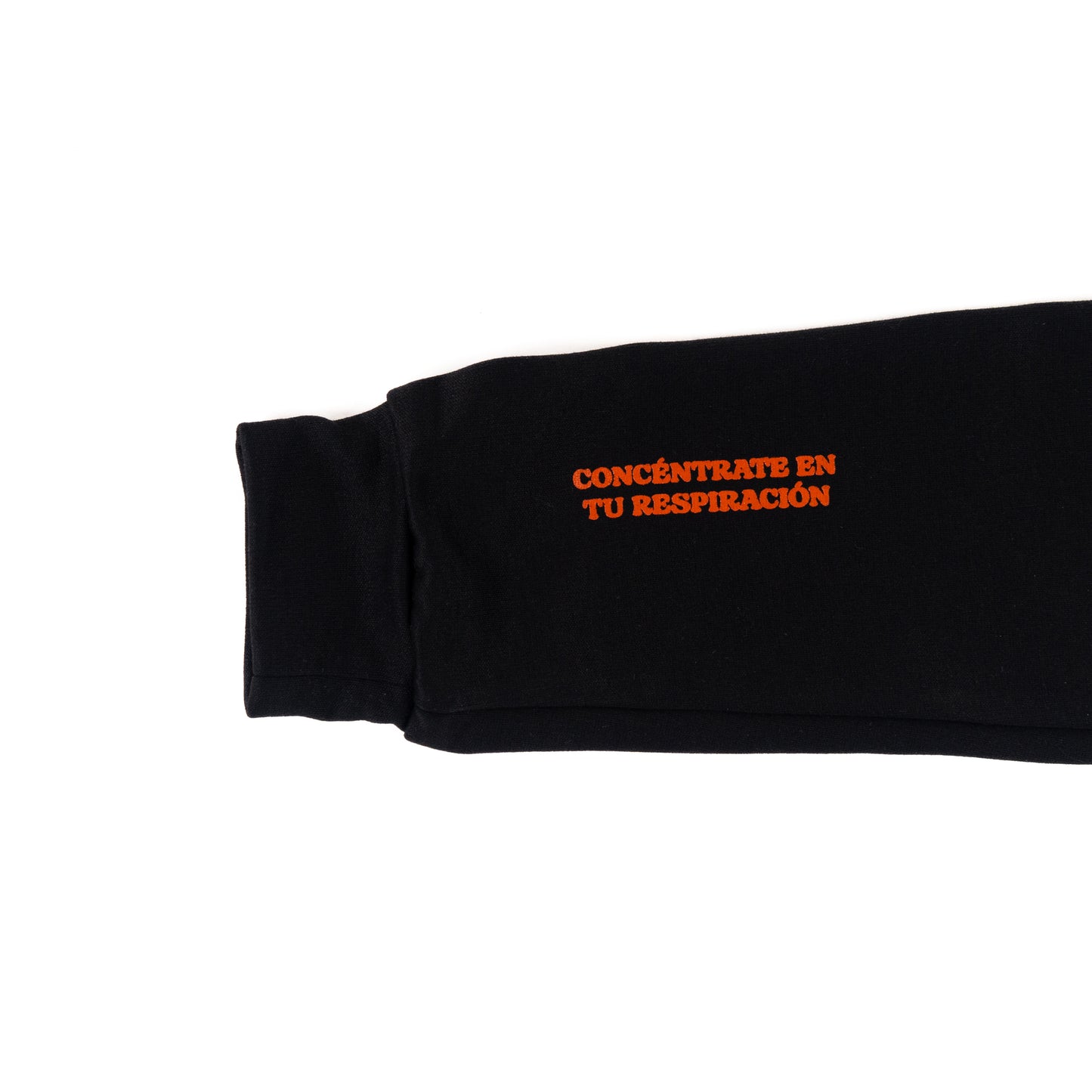 HOODIE NEGRO UNISEX SANARA MAÑANA - RESPIRAR