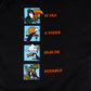 HOODIE NEGRO UNISEX SANARA MAÑANA - CONFIANZA