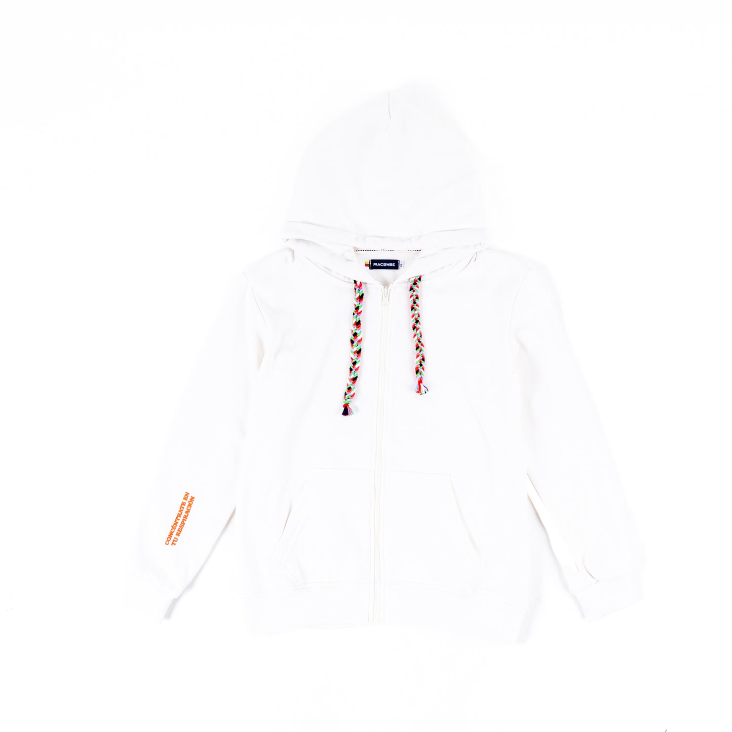 HOODIE CREMALLERA CREMA UNISEX SANARA MAÑANA - RESPIRAR