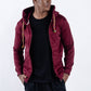 HOODIE UNISEX CREMALLERA ORÍGENES VINOTINTO