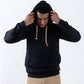 HOODIE NEGRO UNISEX SANARA MAÑANA - DETALLES