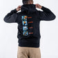 HOODIE NEGRO UNISEX SANARA MAÑANA - CONFIANZA