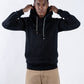 HOODIE NEGRO UNISEX SANARA MAÑANA - CONFIANZA