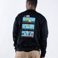 CREWNECK NEGRO UNISEX SANARA MAÑANA - DETALLES