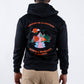 HOODIE CREMALLERA NEGRO UNISEX SANARA MAÑANA - RESPIRAR