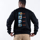 CREWNECK NEGRO UNISEX SANARA MAÑANA - CONFIANZA